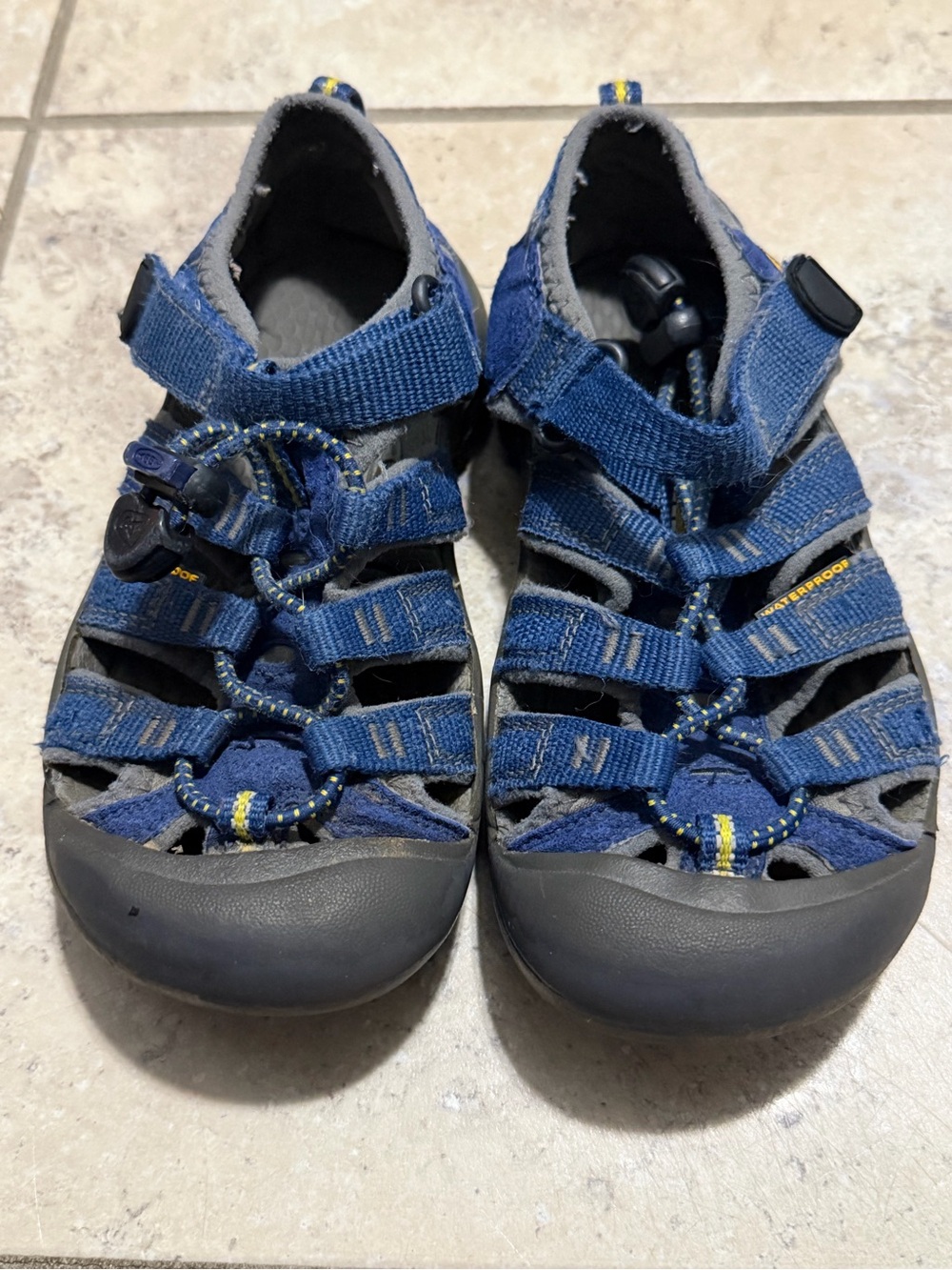 KEEN Newport H2 Kids Size 12 Blue Waterproof Hiking Sandals